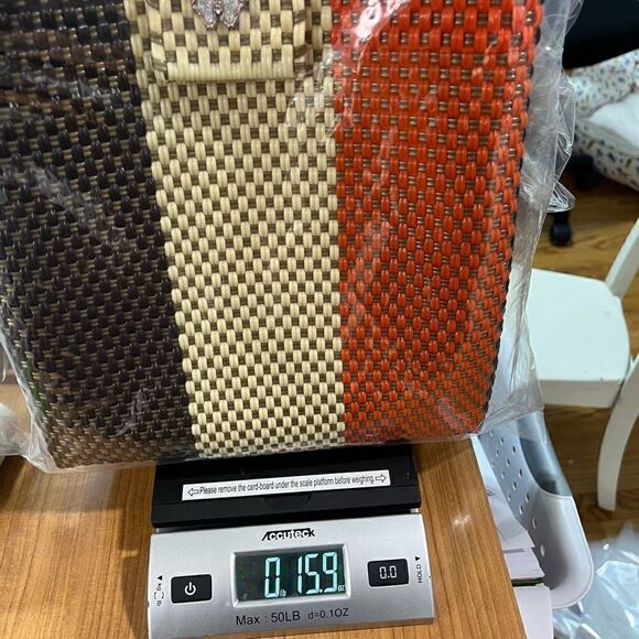 Mexican Hand Woven with Plastic Shoulder Bag - Picture 14 of 15